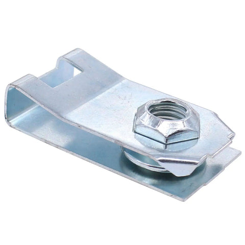 Zinc-coated steel bracket with nut for Rugged Grade Eight Truck Bed Mounting Bolt Hardware Kit For Ford Ranger 1983 To 2011 And Mazda B Series direct swap.