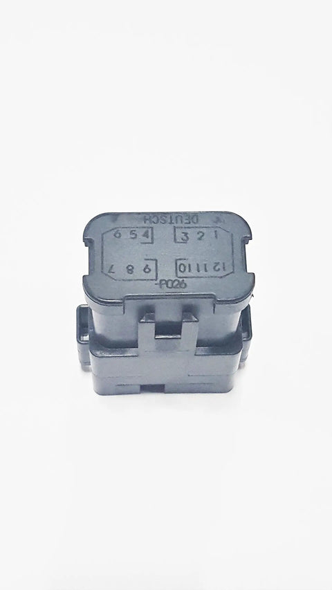 Heavy Duty DT Series Crimp Connectors Pack Of One Hundred 12 Cavities 16 Gauge Slick Nickel Plated Contacts