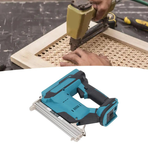 Heavy Duty Cordless Brad Nailer Battery Powered With 100 Nail Capacity Drives 10 To 30 Mm Straight Pins for furniture assembly.