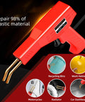 200W Plastic Welder Kit For DIY Repairs And Fast Fixes All In One Multipurpose Plastic Weld Tool Great For Car Bumpers Dashboards Trim And Household Plastics Comfortable Portable Design For Quick Strong Welds shown repairing various plastic items
