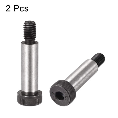 Alloy Steel Hex Socket Shoulder Bolts 1-1/2 Inch Shoulder Length 1/2 Inch Shoulder Diameter 3/8-16 UNC Thread 2 Pack