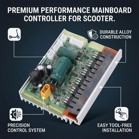 Electric Scooter Mainboard Controller Replacement Part For MI4 Scooter with durable alloy ABS PVC body, close-up view.