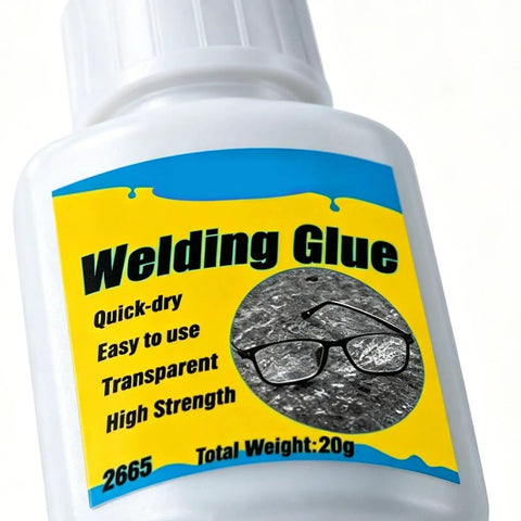 Heavy Duty Eyeglasses Repair Glue For Busted Frames Yields Hella Tough Rock Solid Bond Quick Dry Formula in a 20g bottle