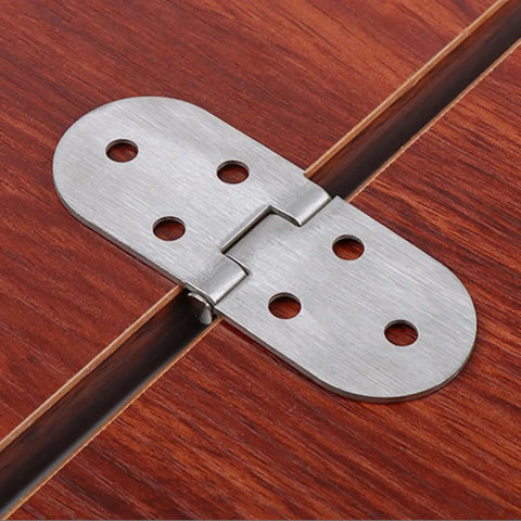 Beefy Stainless Steel Folding Table Hinges 2 Pack Heavy Duty Rust Resistant Easy Install Flat Hinge for Sewing Tables Desks