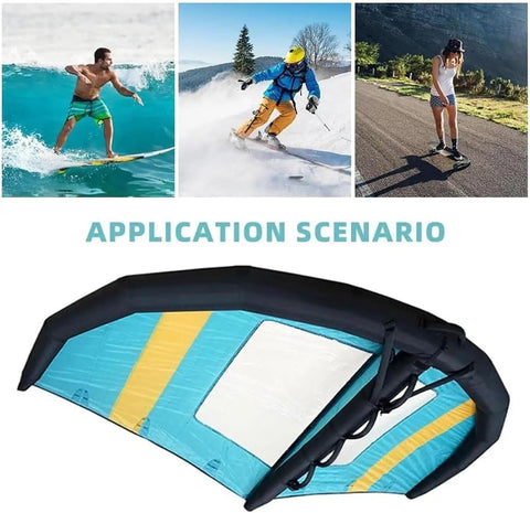 Awesome Inflatable Wingsurfer Kite For Windsurfing And Water Play Portable Handheld Surfing Foil Window Design 5 Cubic Meters