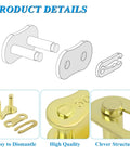 Gold 530 Chain Kit With 120 Links, Universal Fit For 50cc-212cc Motors, Plug‑And‑Play Setup, product details illustration