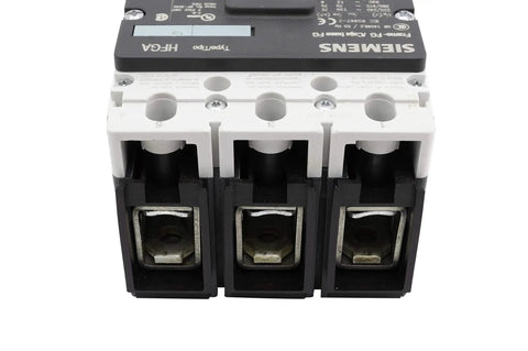 Heavy Duty 100 Amp Circuit Breaker Three Pole 480 Volt Unit With 65Ka Interrupt Rating Class H showing terminals and switches.