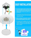 Installation guide for 20 Pack 6 Inch LED Disk Light With Dope 5CCT Switchable Color Temperature 2700K To 5000K Dimmable Surface Mount