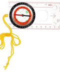 Must Have Portable Camping Compass and Ruler for Outdoor Adventures with yellow cord, reliable all weather performance.
