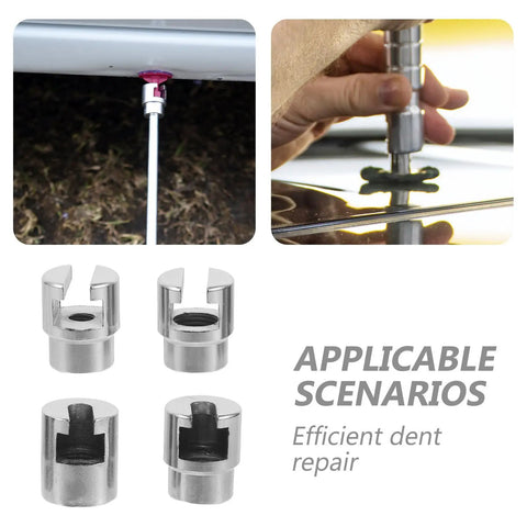 Dent Removal Tool Replacement Screw Tips Iron For 4pc Slide Hammer Auto Body Dent Puller Kit With Sheet Metal Adapters For Professional Workshops Rapid Dent Repair, iron tips