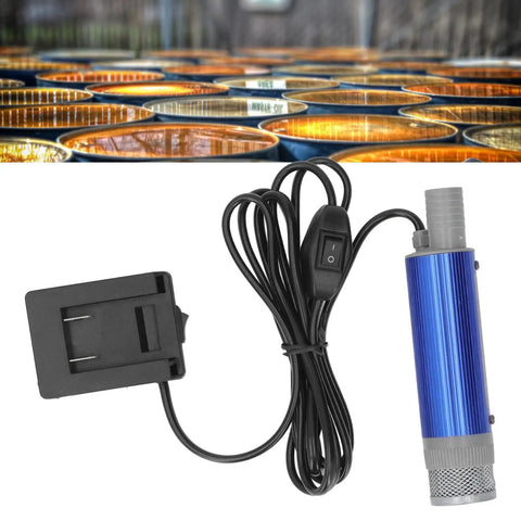 Heavy Duty 12V Electric Submersible Pump For Water And Oil Transfer With Built In Bottom Filter Stainless Steel Build Fits Standard 5.1 Cm Drums