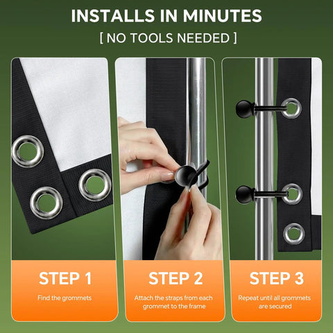 Step-by-step installation guide for Triple Layer Golf Projection Screen For Home Practice Washable Impact Screen Built Tough For Home