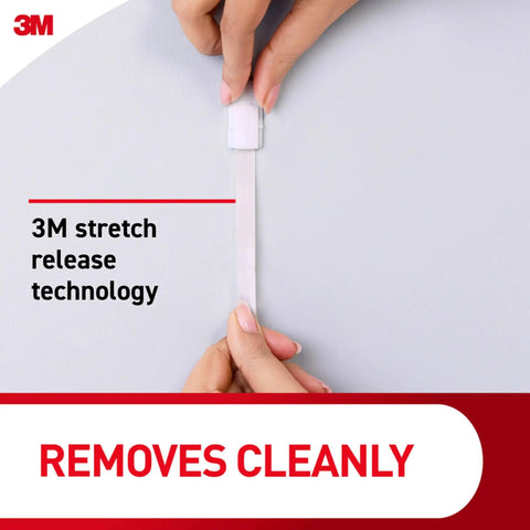 Zero Hassle Replacement Wall Strips For Hooks And Clips Damage Free Adhesive Tape, close-up of stretch release technology