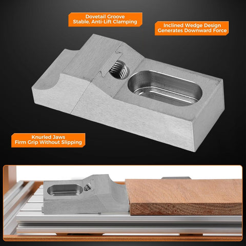 Low Profile Side Clamp Vise Set For Milling Machines, 2 Pack, 60kN Clamp Force, CNC Engraving And Drilling Ready, Heavy Duty S136H Die Steel