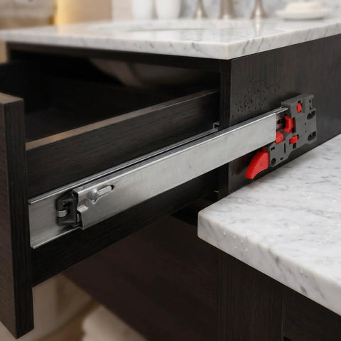 Heavy Duty Undermount Drawer Slides With Soft Close Full Extension Hidden Bottom Mount 10 Inch Easy Installation Cold Rolled Steel in use