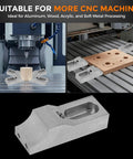 Low Profile Side Clamp Vise Set For Milling Machines, 2 Pack, 60kN Clamp Force, CNC Engraving And Drilling Ready on CNC table
