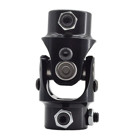 Eleven Sixteenths To Thirty Six Spline Three Quarter Inch Heavy Duty Black Steering Universal Joint Shaft, Single U Joint