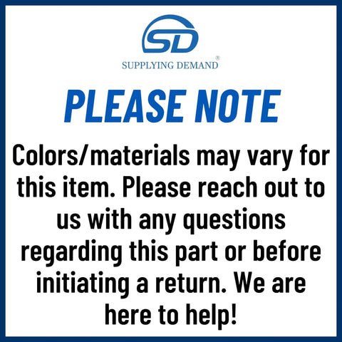 Plug-And-Play Ice Maker Assembly note on color and material variations.