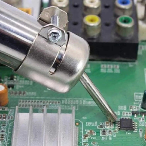 45 Degree Curved Angle Nozzle For 850 Series Hot Air Rework Station, Stainless Steel Replacement Tip for precise soldering on PCB.