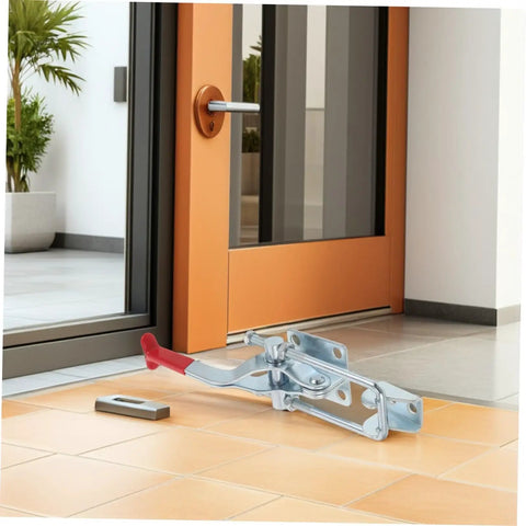 Heavy Duty Toggle Latch Clamp With 2183lbs Holding Power And Quick Release Pull Hasp For Freezer Doors Gun Vests And Toolboxes Made From Strong Galvanized Iron on tiled floor