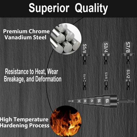 Premium chrome vanadium steel of the HVAC Swaging And Tube Expander Kit 7 Piece Copper Pipe Flaring Tool Set With 6 In 1 Expansion Tool