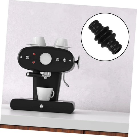 Espresso Steam Wand Sleeve Heatproof Rubber Insulation Cover for coffee machines shown next to espresso maker