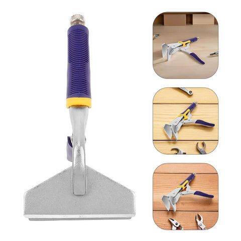 Sheet Metal Hand Seamer Pliers With Straight Jaw For Metal Bending shown with ergonomic handle and multiple angles