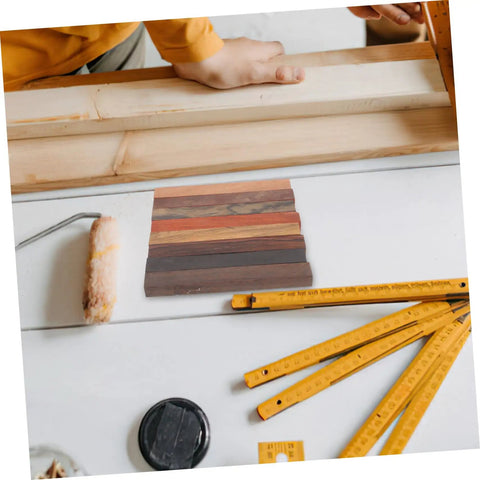Top Shelf Wood Pen Blanks For Turning 8 Pack Exotic Lumber with sick rotating grain pattern on white table.
