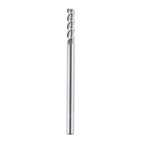 Pro Grade One Quarter Inch End Mill For Aluminum With Three Flutes CNC Spiral Router Bit Upcut Extra Long Four Inches