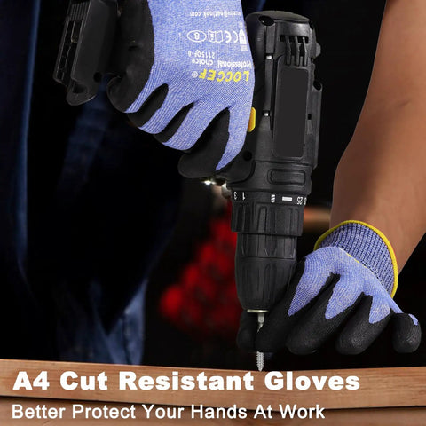 Touchscreen Ready Safety Work Gloves Set For Guys And Gals Snug Fit With Superior Dexterity Anti Slip Nitrile Coating