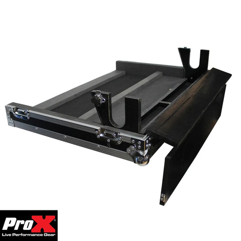 Built Tough Ata Flight Case For Allen Heath Qu 32 Digital Audio Mixer With Rigid Hard Shell Exterior and doghouse compartment.