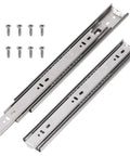 Premium 300mm Full Extension Ball Bearing Drawer Slides With Quiet Glide, Heavy Duty Locking Side Mount Soft Close, 10 pieces shown