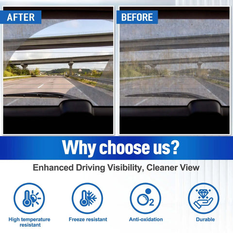 Before and after comparison of Volkswagen Tiguan Rear Windshield Wiper Blade Replacement 14.8 Inch Silicone Streak Free performance