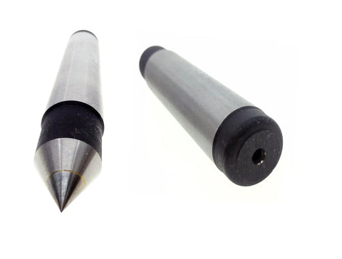 Morse Taper Dead Center For MT3 Lathes And Drilling Machines 125mm Long Alloy Silver Tone Black Heavy Duty Center Tip