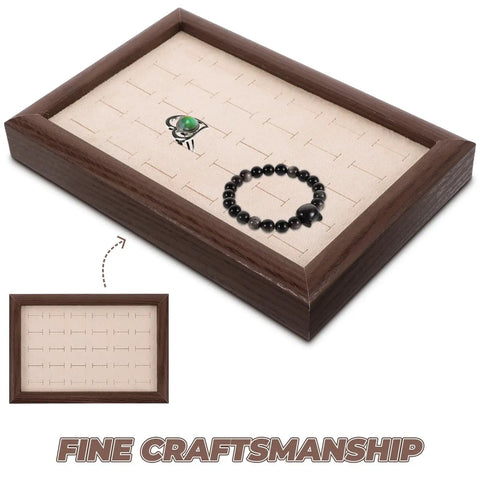 Crafted From Warm Wood This Super Chic 30 Compartment Jewelry Organizer Stores Rings Necklaces And Bracelets Straight Up In Style While You Kick Clutter To The Curb And Look Awesome Daily.