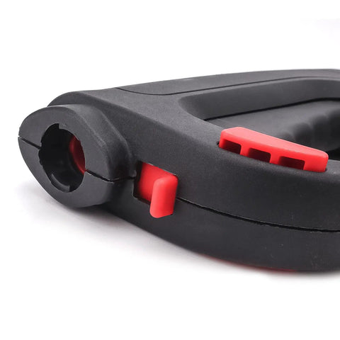 Close-up of a black handle with red trigger for High Pressure Spray Gun With Wand Nozzle And 32Ft Hose Replacement For Electric Pressure Washers Up To 2320 PSI Variable Spray Nozzle Durable Easy Fit For Most Brands
