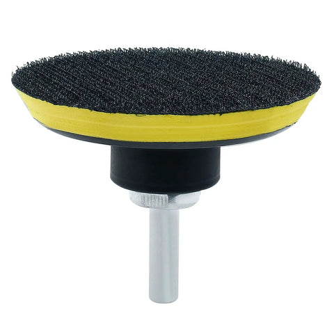 Top Shelf 3 Inch Hook And Loop Backing Pad For Dual Action Orbital Sander And Polisher With M10 To 8mm Thread Adapter, polyurethane disc design.