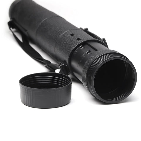 Two Pack Expandable Poster Tubes Zero Stress Document And Blueprint Carriers with removable cap and shoulder strap.