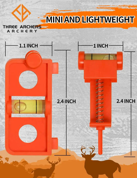 Bow Tuning And String Level Kit For Compound Bows Orange Pro Grade Easy To Use Archery Level Tool With Bubble Level Diagram