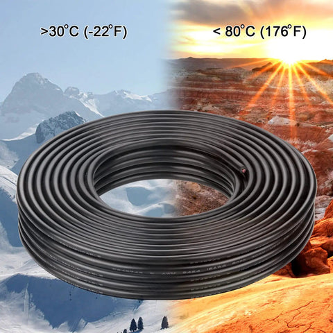 14 Gauge 2 Conductor Electrical Wire 14 AWG Stranded Oxygen Free Copper With PVC Jacket 100 Ft Low Voltage Landscape Lighting Cable UL Listed Durable Flexible Outdoor Use shown in extreme temperature landscapes.
