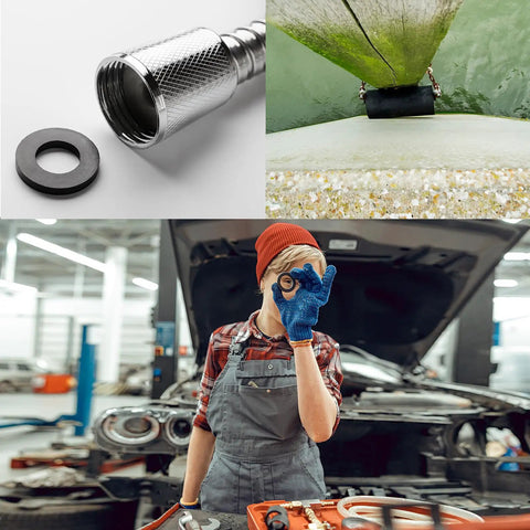 Eight Pack Rubber Spacers 1-1/2 Inch Outer Diameter, 1/2 Inch Inner Diameter, 1/2 Inch Thick Vibration Dampening Bushings For Anti Vibration Grommets And Thick Washers, Ideal For Home And Car Accessories