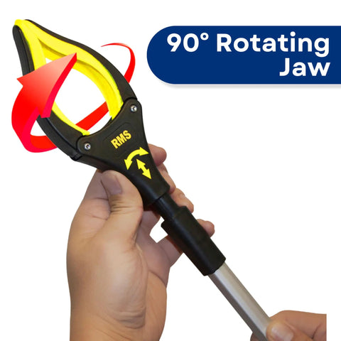 Two Pack Long Reach Grabber Reachers 34 Inch And 21 Inch With Rotating Jaw For Easy Pickup From Floor Behind Furniture Trash Or High Shelves Mobility Aid Reaching Tool Set For Seniors And Disabled