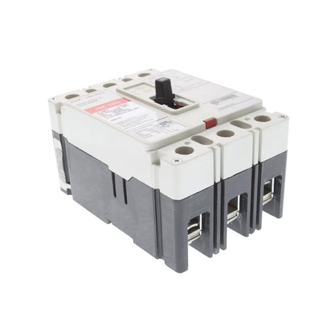 Heavy Duty Three Pole Circuit Breaker Built Like A Tank With Rock Solid 30 Amp Panel Replacement And Game Changing Overload Protection For No Sweat Home Power Upgrades, close-up view.