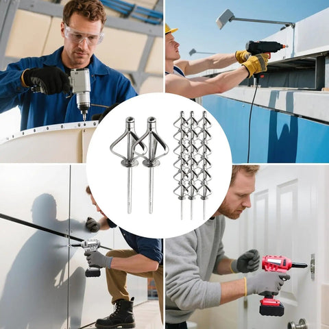 Anti Vibration Aluminum Blind Rivets Assortment Kit With Steel Mandrel Pro Grade Heavy Duty Rivets in use by workers