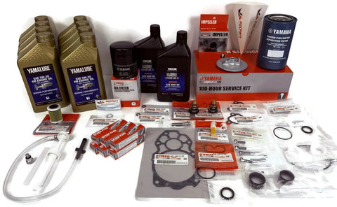 VMAX SHO 4.2L Outboard Maintenance Kit For Yamaha VF250XB VF200XB 100 Hour Service Bundle with oil, filters, plugs.