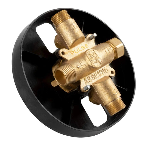 TruTemp Pressure Balance Valve With Brushed Gold Trim Kit Delivers Stable Shower Temperature No Fuss Water Flow Durable Valve
