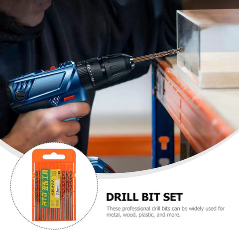 Top Tier Cobalt Steel Drill Bit Kit With Ten Pieces For Hardened Metal And Stainless Steel Plus Cast Iron Long Twist Bits Ideal For Serious DIYers And Pro Metalworkers Who Need Precision Every Time, drill bit set in package