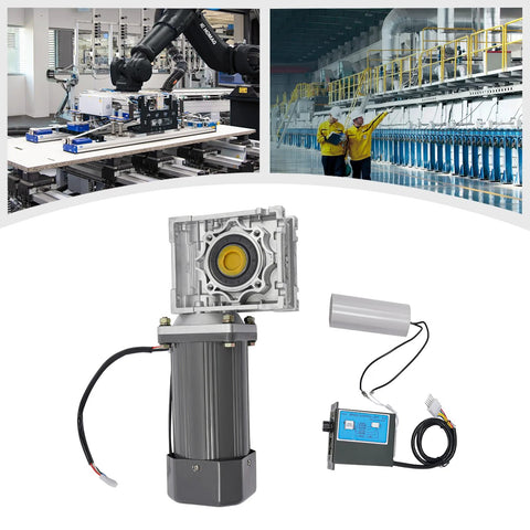 110V worm gear motor with speed controller for industrial automation