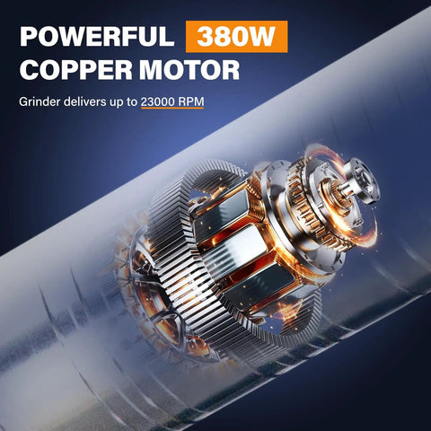 Flex Shaft Grinder With 380W Copper Motor, 23,000 RPM Do It All Multifunctional Rotary Tool internal motor view