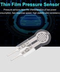 Front view of Meccanixity thin-film FSR-400sB pressure sensor pad, 20g–2kg range, 2-pack with metal leads
